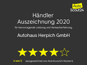 Autohaus Herpich - Händlerauszeichnung 2020 - Autoscout 24